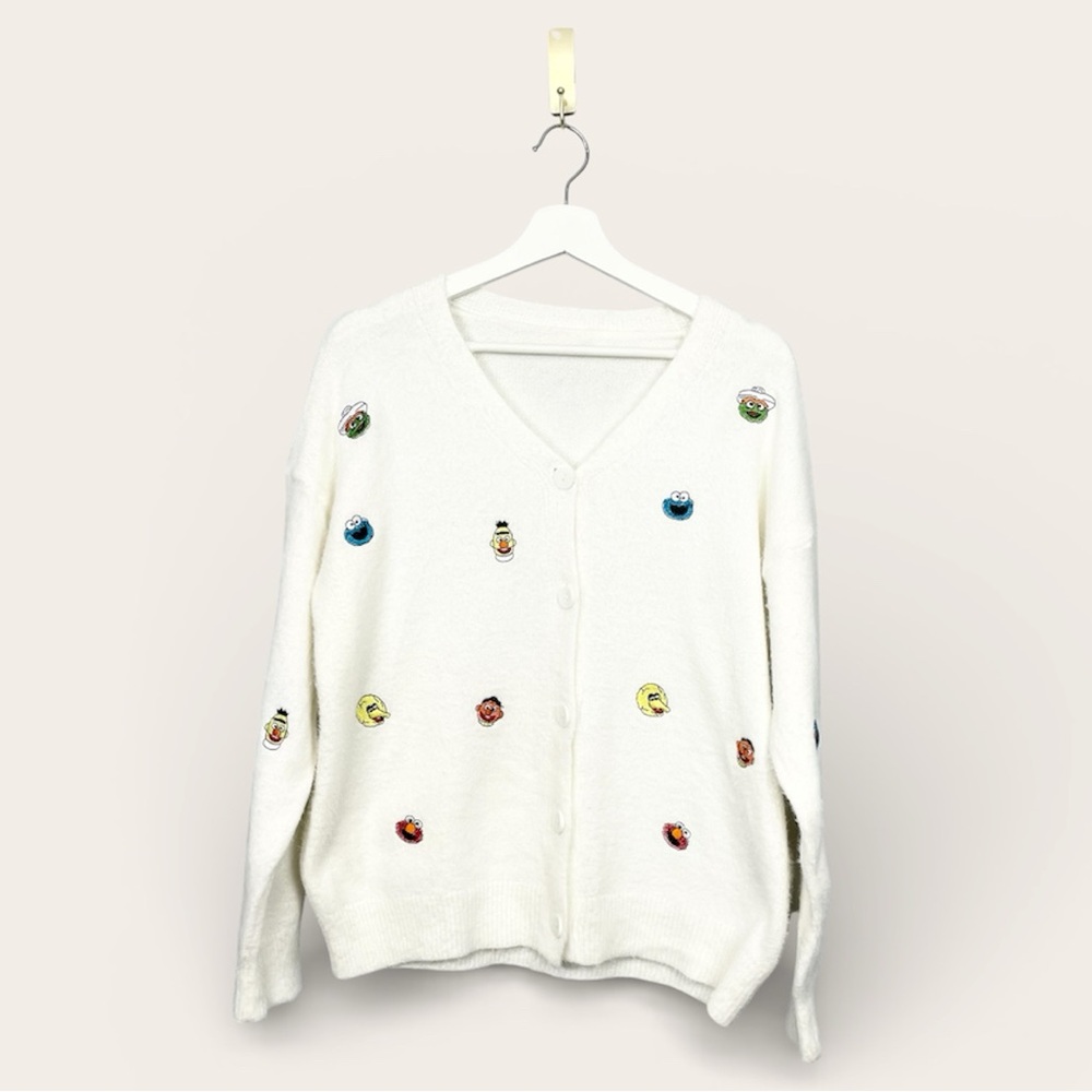 Sesame Street Embroidered Cardigan